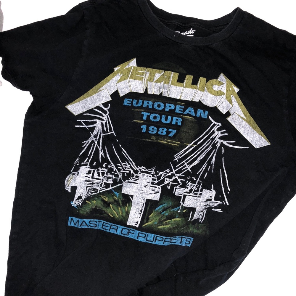 Metallic Vintage Inspired Band Tee